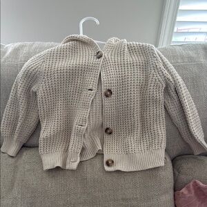 Old Navy Kids Cream Knit Cardigan
